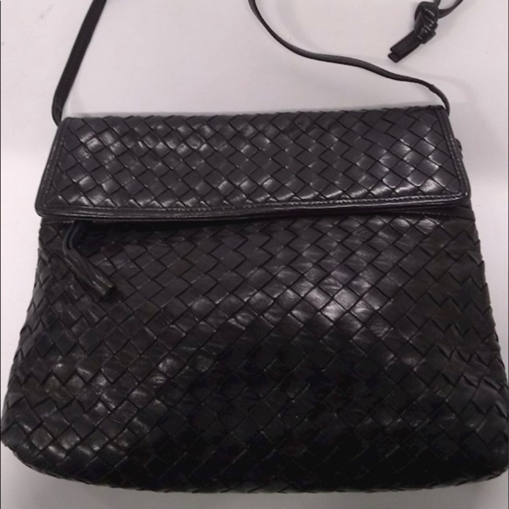 Bottega Veneta Crossbody Woven Leather Bag